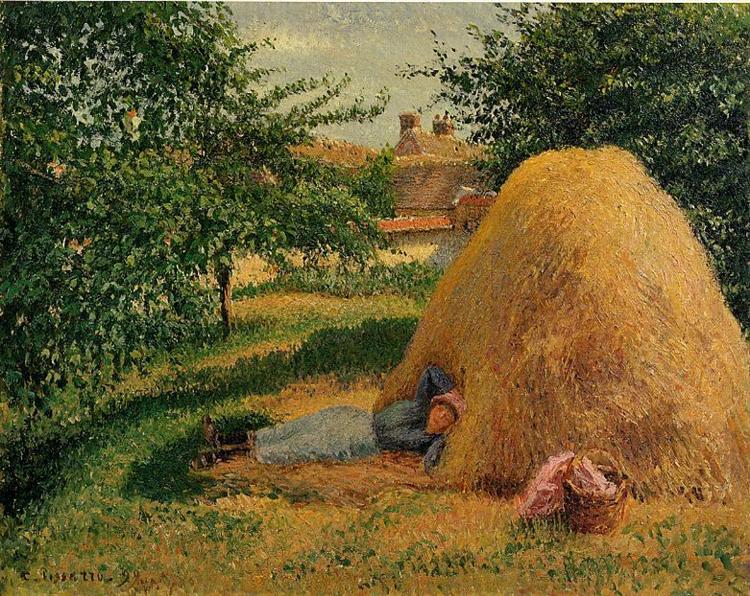 The Siesta, 1899 - Camille Pissarro