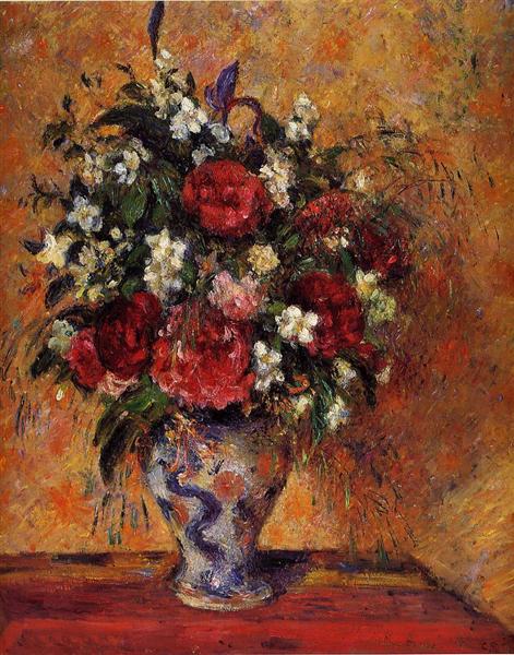 Vase of Flowers, c.1877 - c.1878 - Camille Pissarro