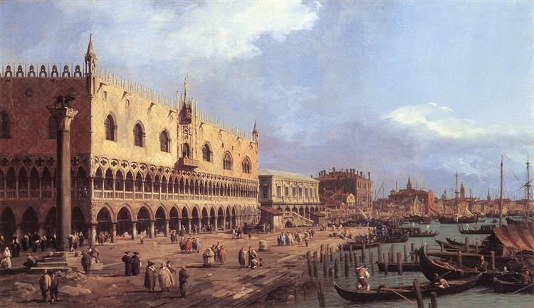 Riva degli Schiavoni vers l'est, 1730 - Canaletto