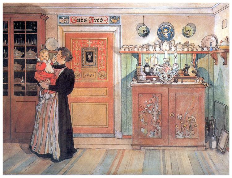 Between Christmas and New Aсo, 1896 - Carl Larsson