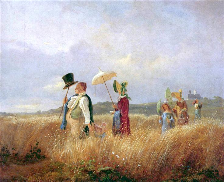 Sunday Stroll, 1841 - Карл Шпицвег