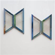 Quattro trapezi azzurri - Carla Accardi