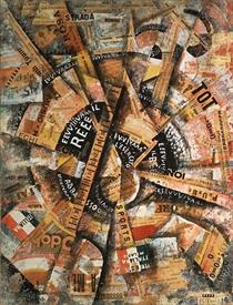 Interventionist Demonstration (Patriotic Holiday-Freeword Painting) - Carlo Carrà
