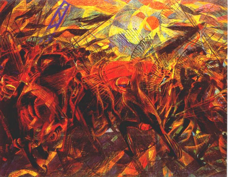 The Funeral of the Anarchist Galli, 1910 - 1911 - Carlo Carrà