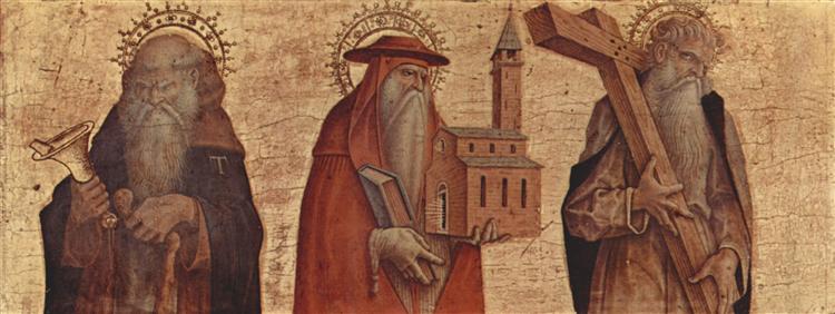 Saint Anthony, Saint Jerome, Saint Andrew, 1482 - Carlo Crivelli