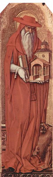 Saint Jerome, 1477 - Карло Кривелли