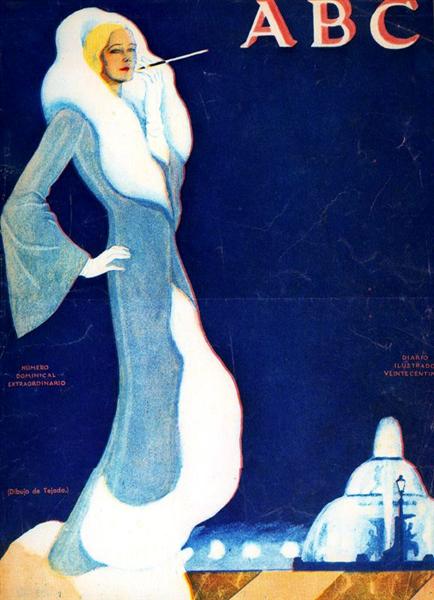 Cover for 'ABC', 1935 - Carlos Saenz de Tejada