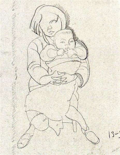 Mother and child - Карлос Саєнс де Техада