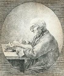 Adolf Gottlieb Friedrich, Reading - Caspar David Friedrich