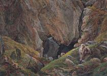 Canyon in the resin - Caspar David Friedrich