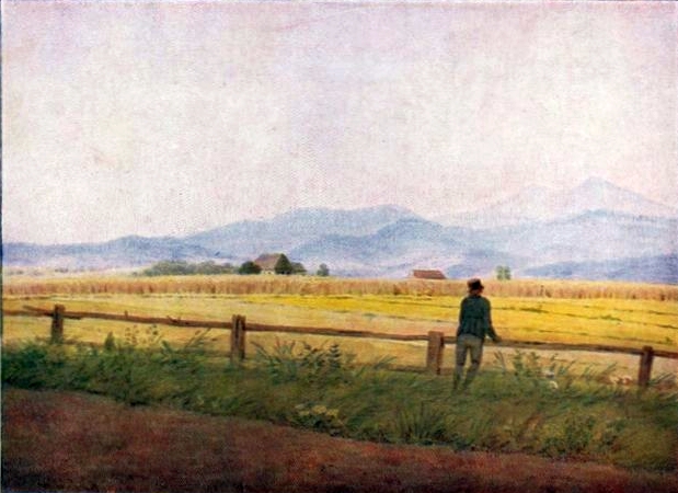 Landscape with a male figure - Caspar David Friedrich