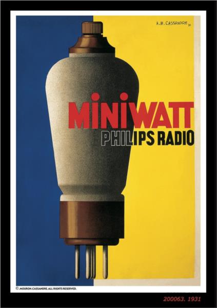 Miniwatt, 1931 - Cassandre