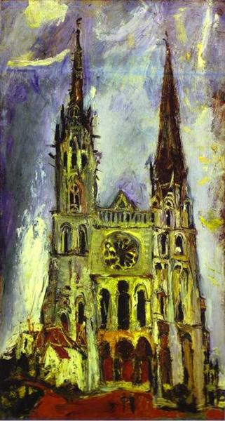 Chartres Cathedral, c.1934 - Хайм Сутін