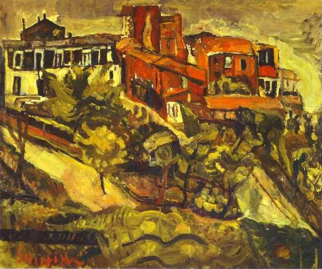 Red Houses, c.1917 - Хайм Сутін