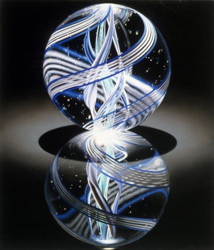 Solitaire Blue, Marble VI, 1982 - Charles Bell
