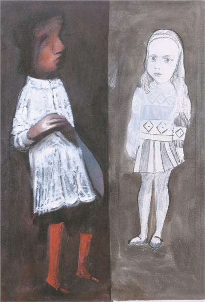 Christabel and Her Image - Charles Blackman