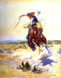 A Bad Hoss - Charles Marion Russell