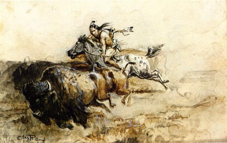 Buffalo Hunter - Charles M. Russell