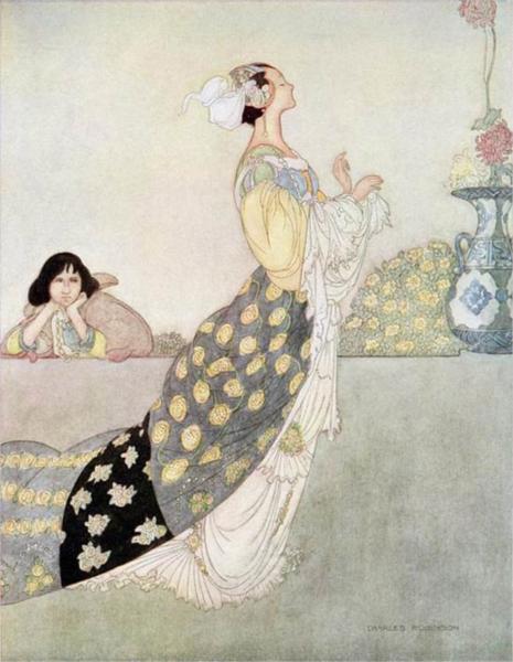 The nightingale and the rose, 1913 - Charles Robinson