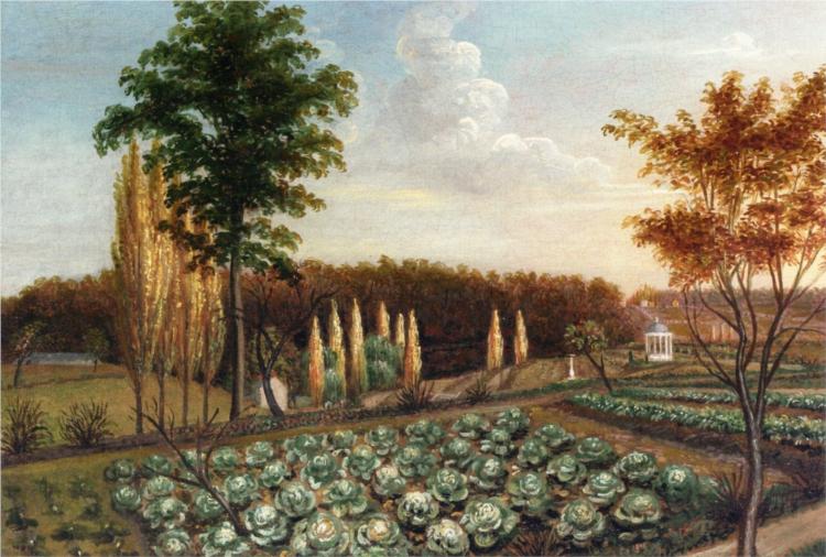 Cabbage Patch, The Gardens of Belfield, Pennsylvania, 1816 - Charles Willson Peale