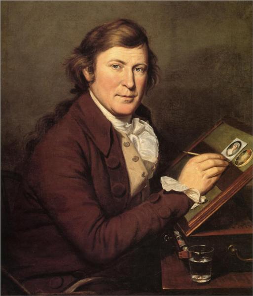 James Peale Painting a Miniature, 1795 - Charles Willson Peale