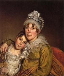 Mother Caressing Her Convalescant Daughter - Charles Willson Peale