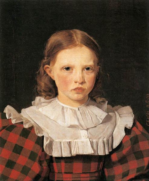 Portrait of Adolphine Købke, Sister of the Artist, 1832 - Christen Kobke