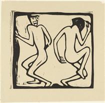 Two Dancers - Christian Rohlfs