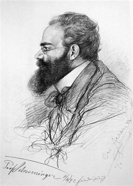 Portrait of Ernst Schweninger, 1892 - Кристиан Вильгельм Аллерс