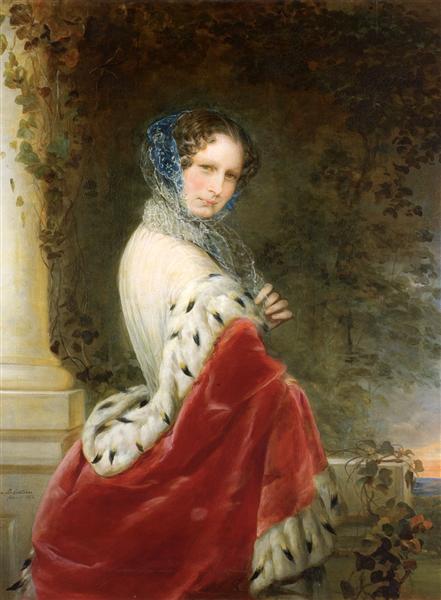 Portrait of Empress Alexandra Fyodorovna (Charlotte of Prussia), 1852 - Крістіна Робертсон