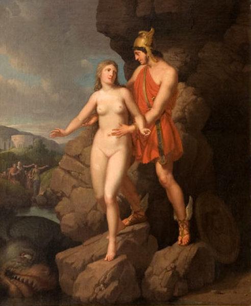 Perseus Delivering Andromeda - Кристофер Вильхельм Эккерсберг