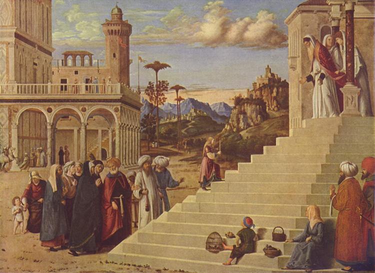 Presentation of the Virgin at the Temple, c.1500 - Чима да Конельяно