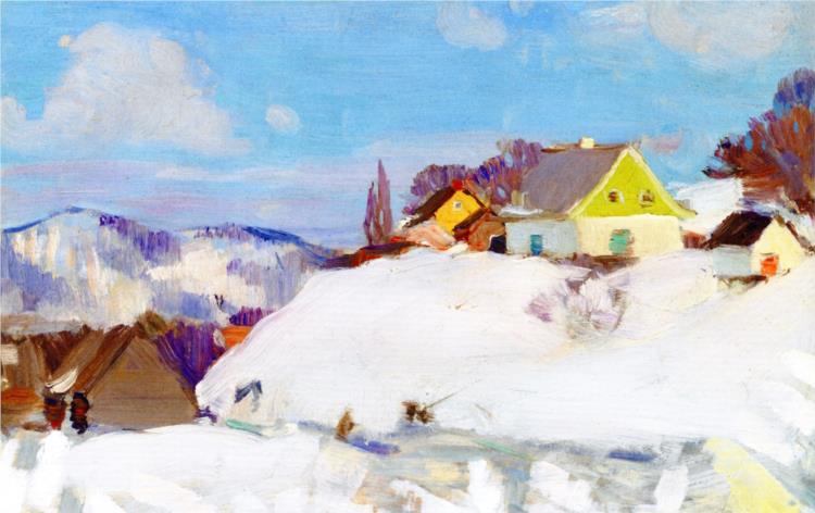 Farm, Baie-Saint-Paul, 1924 - Clarence Gagnon