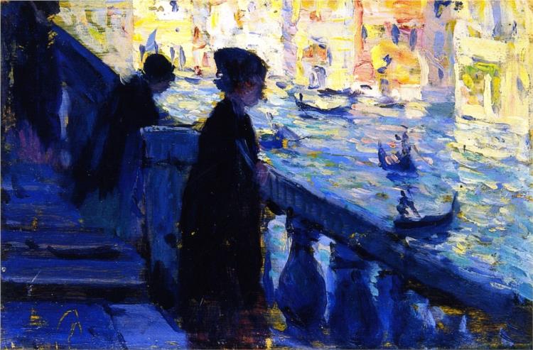 On the Rialto, Venice, 1911 - Кларенс Ганьон