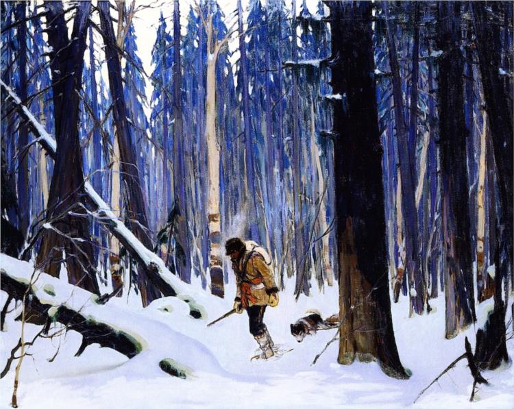 Trapper in the Woods, 1913 - Кларенс Ганьон
