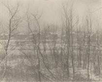 Factory Town in Winter - Clarence White