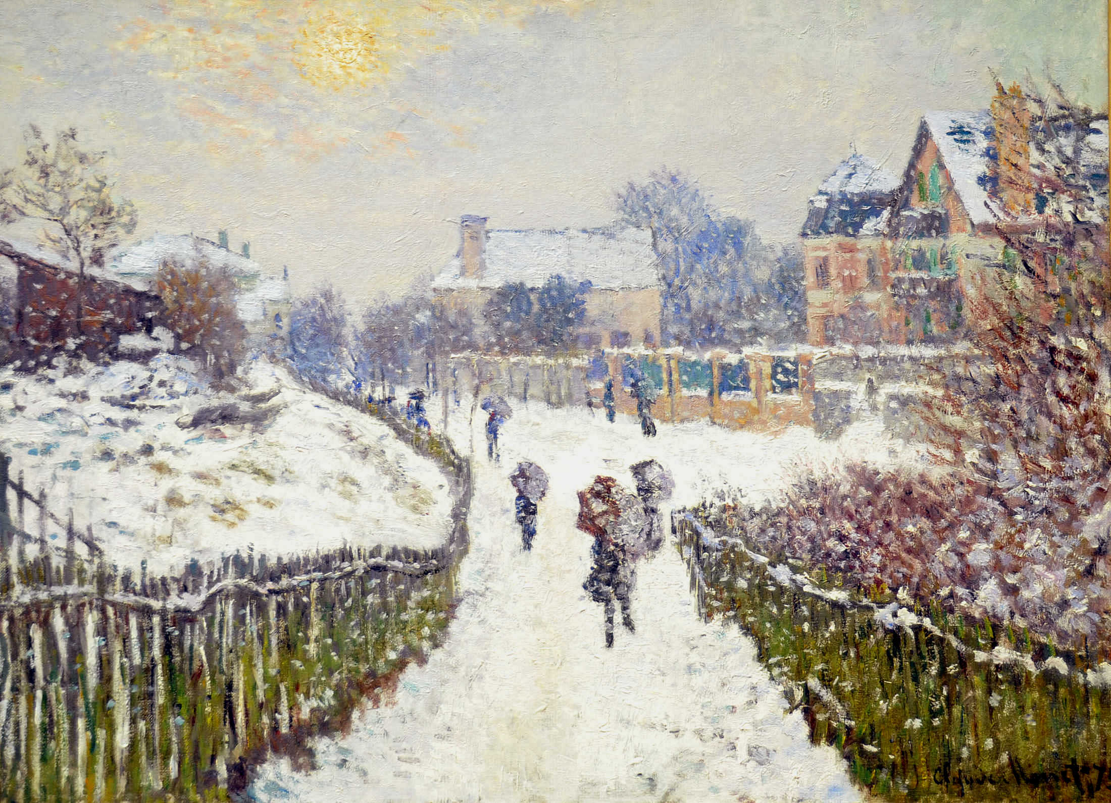 Boulevard Saint Denis Argenteuil In Winter 1875 Claude Monet   Boulevard Saint Denis Argenteuil In Winter 1875 