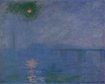 Charing Cross Bridge, Fog on the Themes - Claude Monet