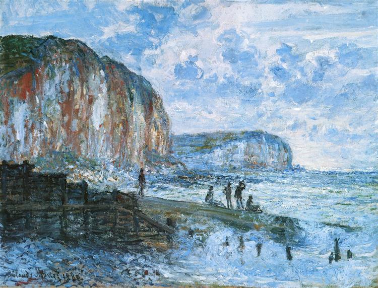 Cliffs of Les Petites-Dalles, 1880 - 莫內