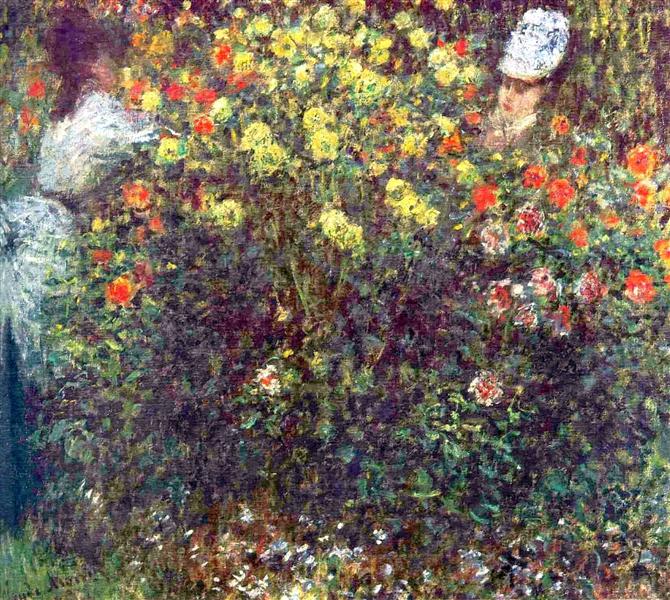 Claude Monet Wikiart Org, Claude Monet Flower Garden Paintings