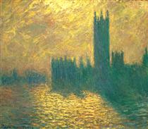 Casas do Parlamento - Claude Monet