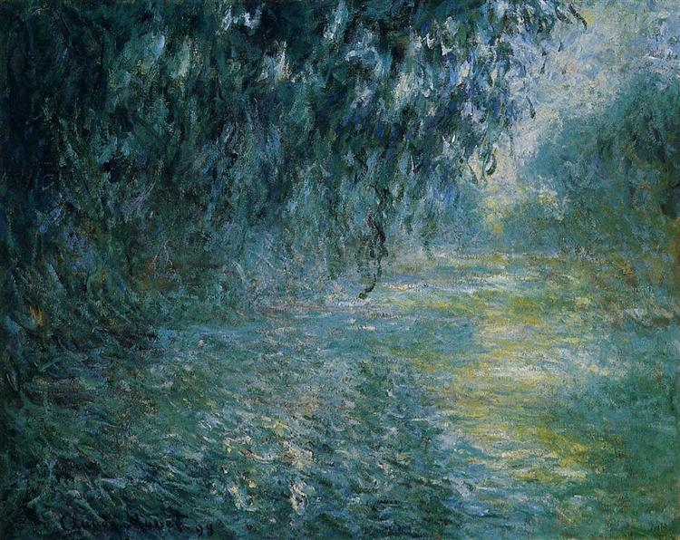 Morning on the Seine in the Rain, 1897 - 1898 - Claude Monet