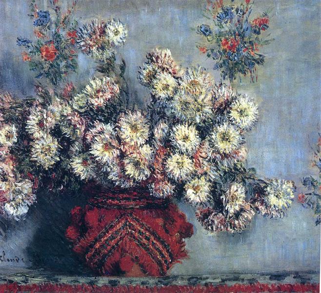 Chrysanthemums, 1878 - 莫內