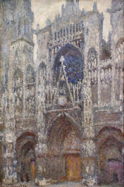 Rouen Cathedral, Grey Weather, 1894 - 莫內