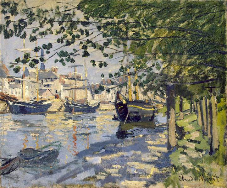 Seine at Rouen, 1872 - Claude Monet