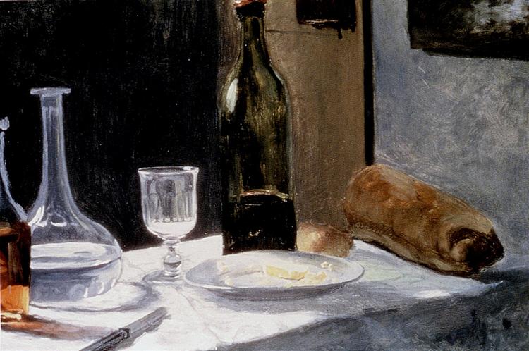 Натюрморт с бутылками, 1862 - 1863 - Клод Моне
