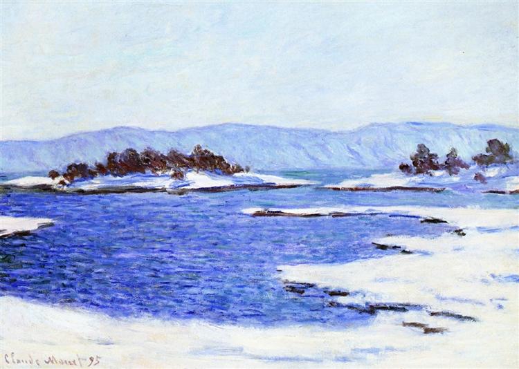 The Banks of the Fjord at Christiania, 1895 - 莫內