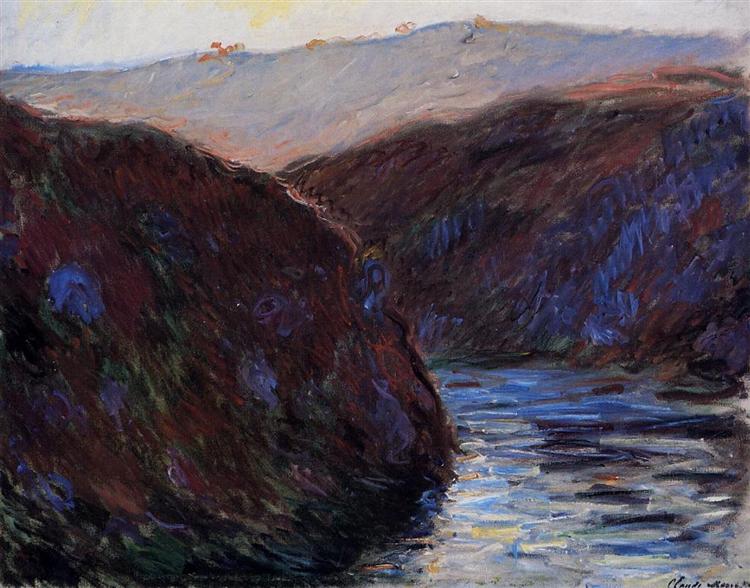 Долина Крез, вечерний эффект, 1889 - Клод Моне