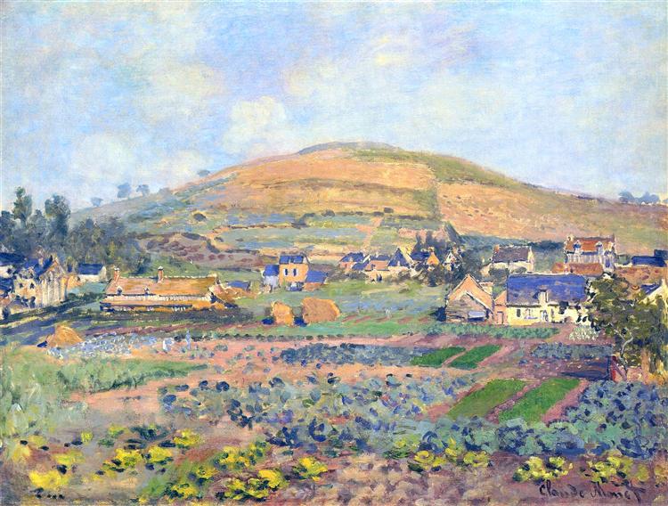 The Mount Riboudet in Rouen at Spring, 1872 - Claude Monet