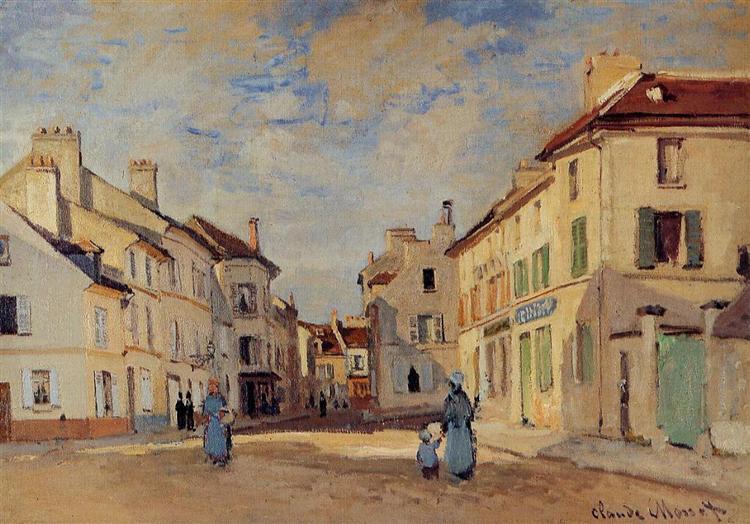 The Old Rue de la Chaussee, Argenteuil, 1872 - Клод Моне